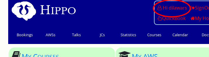 User profile entry